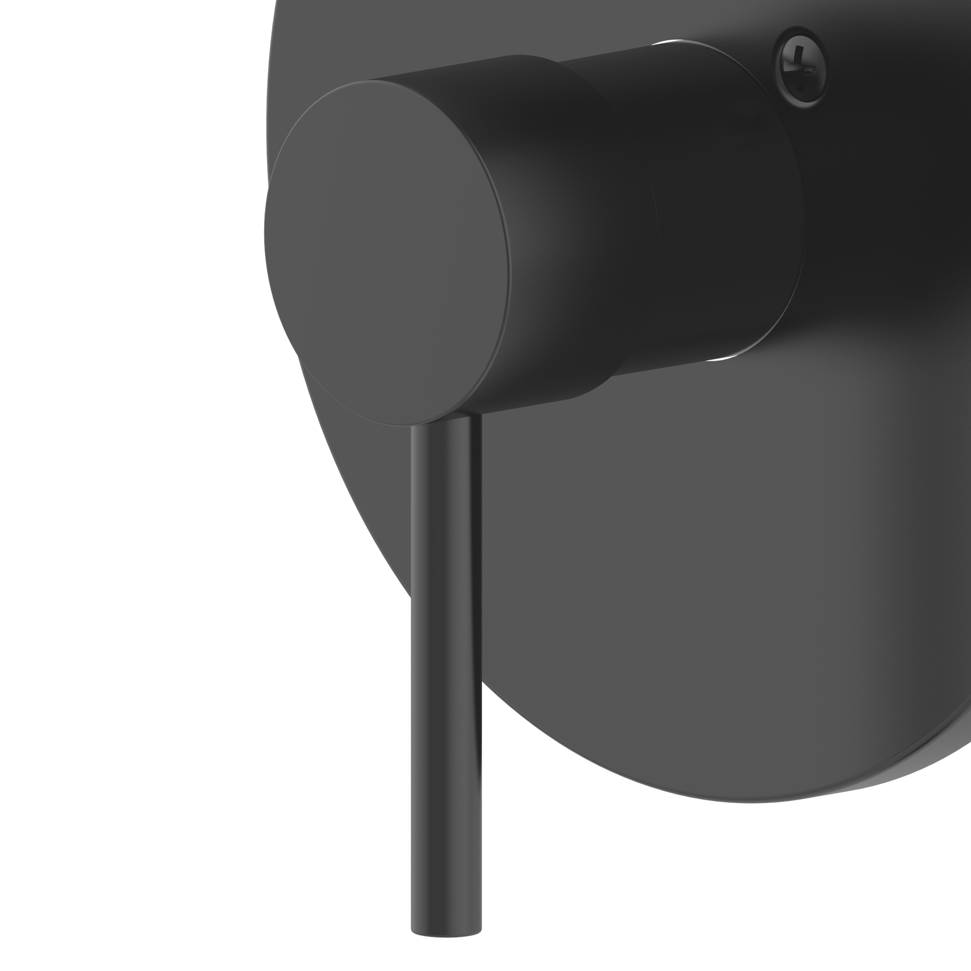 slide 6 of 6, Project Source Matte Black 1-handle 3.94-in Round Bathtub and shower Faucet with Valve (Single Function), 1 ct