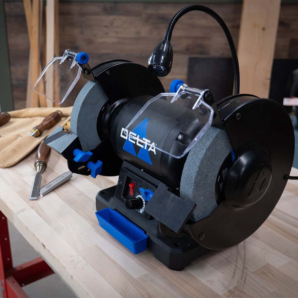 slide 5 of 6, Delta 8-in Variable Speed Bench grinder, 1 ct