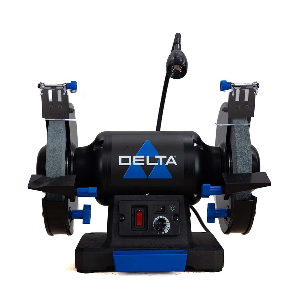 slide 1 of 6, Delta 8-in Variable Speed Bench grinder, 1 ct