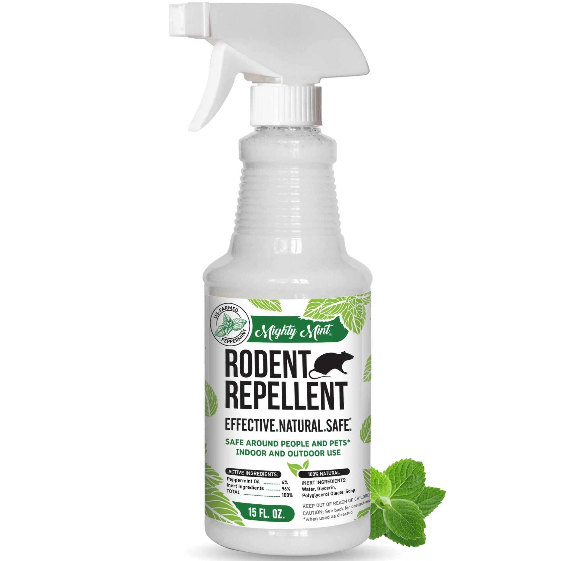 slide 1 of 6, Mighty Mint Peppermint Oil Spray Rodent Repellent, 1 ct