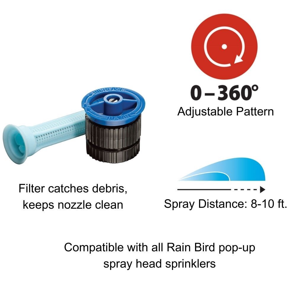 slide 2 of 6, Rain Bird 10-ft Adjustable Spray head nozzle 25 -Pack, 1 ct