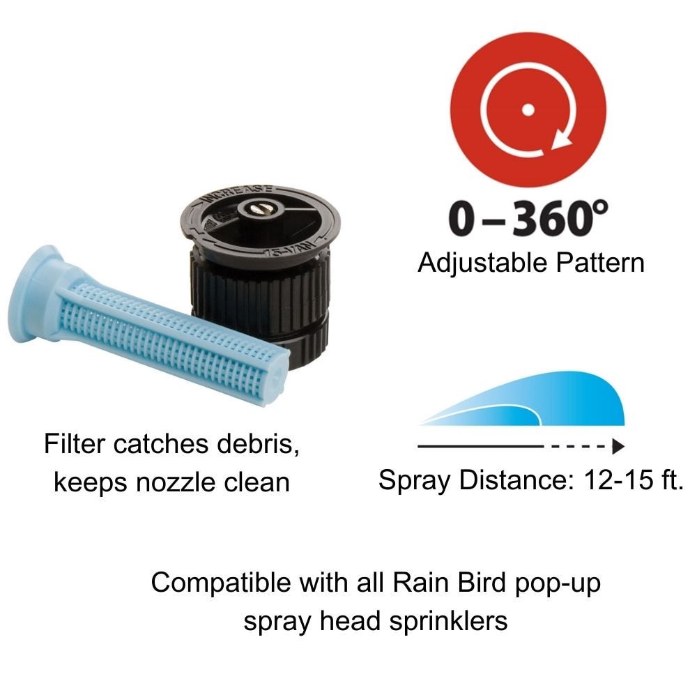 slide 2 of 6, Rain Bird 15-ft Adjustable Spray head nozzle 25 -Pack, 1 ct