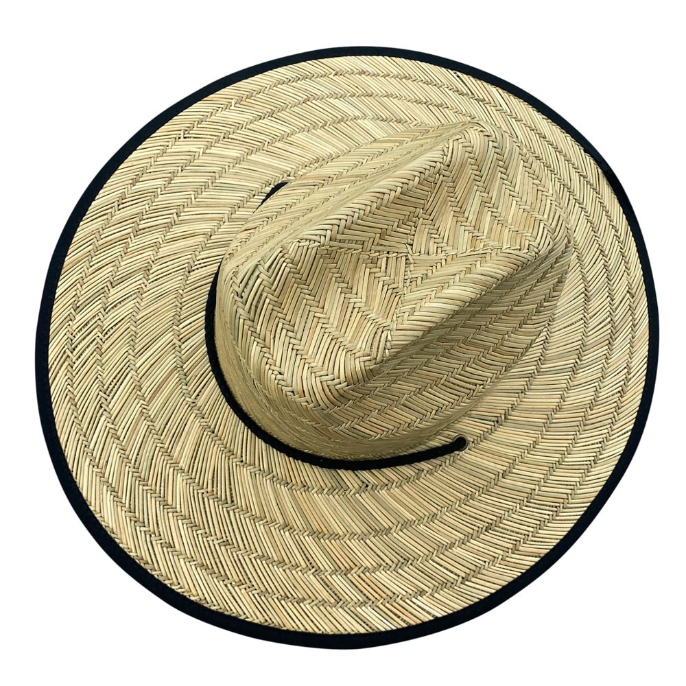 slide 3 of 4, Infinity Brands Men's Tan/Black Straw Wide-brim hat, 1 ct