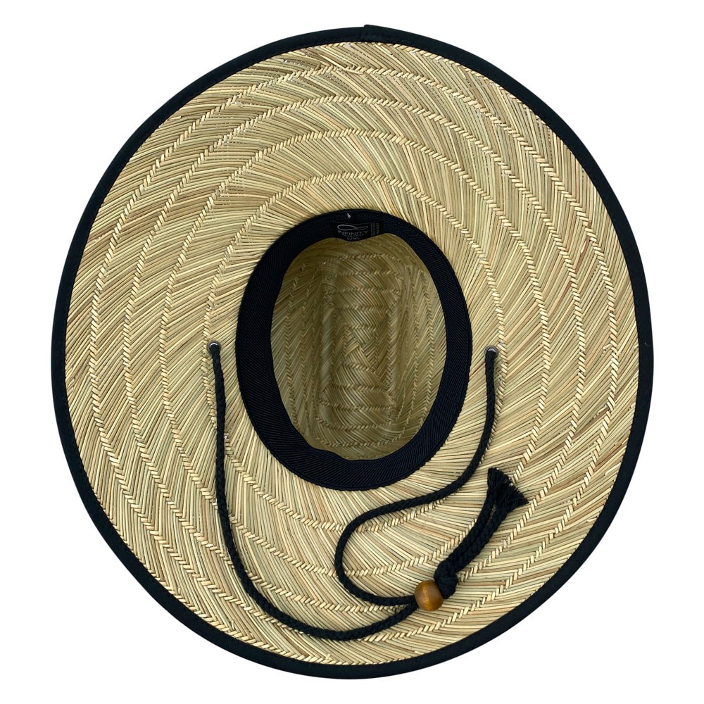 slide 4 of 4, Infinity Brands Men's Tan/Black Straw Wide-brim hat, 1 ct