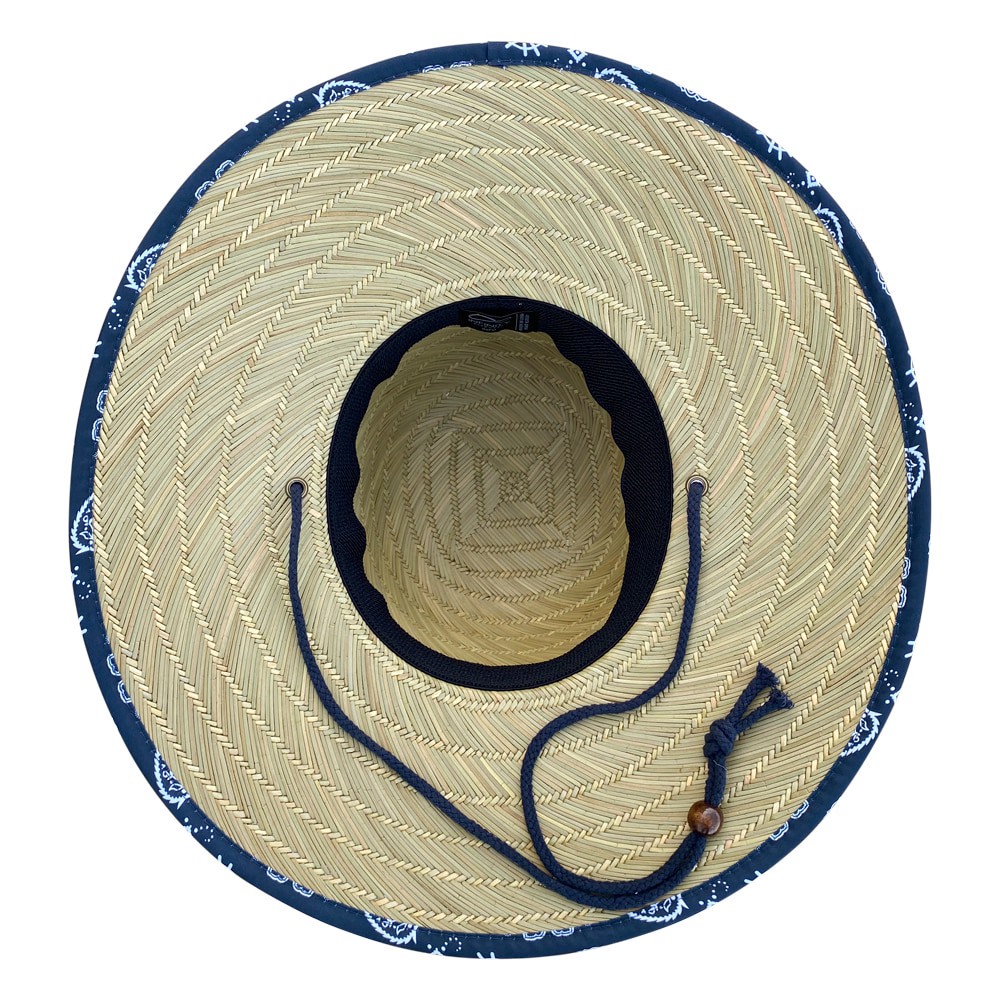 slide 3 of 4, Infinity Brands Women's Tan/Navy Straw Wide-brim hat, 1 ct