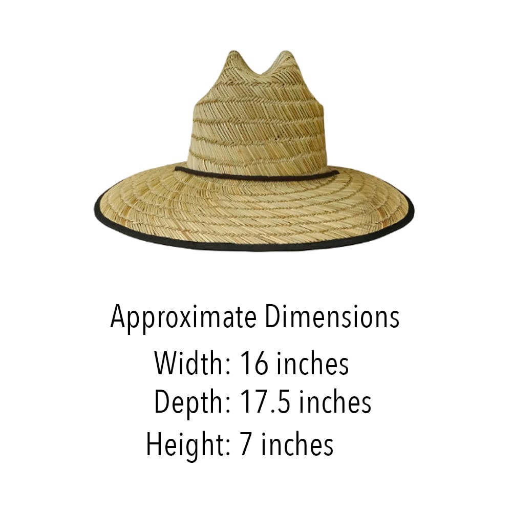 slide 4 of 4, Infinity Brands Women's Tan/Navy Straw Wide-brim hat, 1 ct