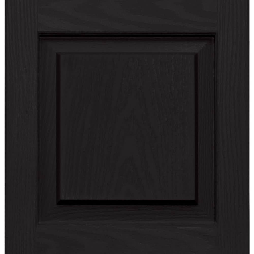 slide 3 of 6, Vantage 14.625-in W x 58.75-in H Black Raised panel Exterior Shutters ( 2.0 -Pack ), 1 ct