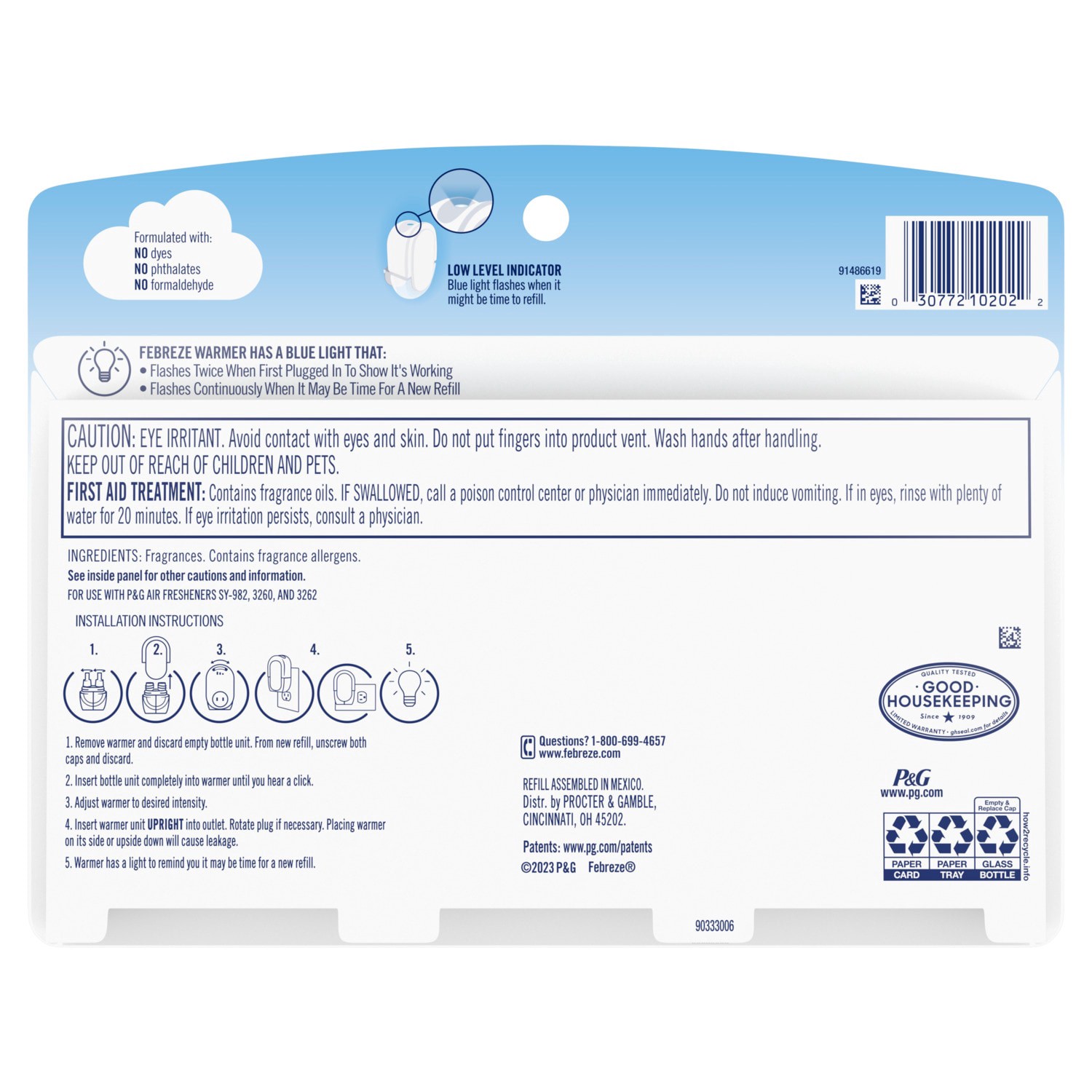 slide 3 of 6, Febreze PLUG 0.87 -fl oz Variety Pack Refill Air Freshener 3 -Pack, 1 ct