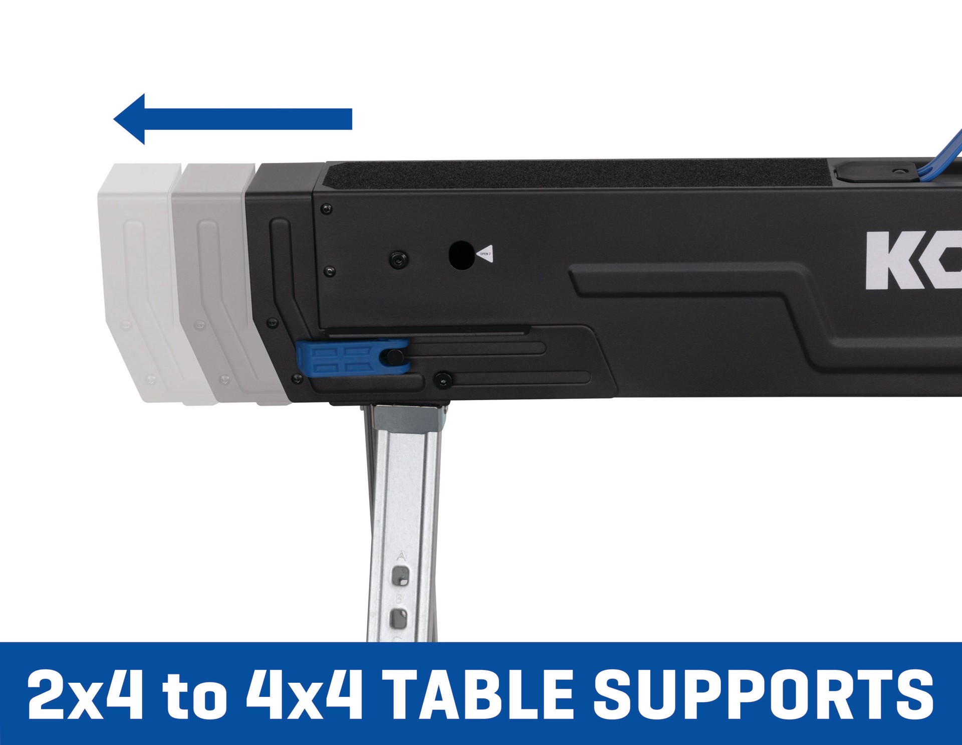slide 5 of 6, Kobalt 38-in W x 32.2-in H Adjustable Steel Saw Horse ( 1300-lb Capacity), 1 ct