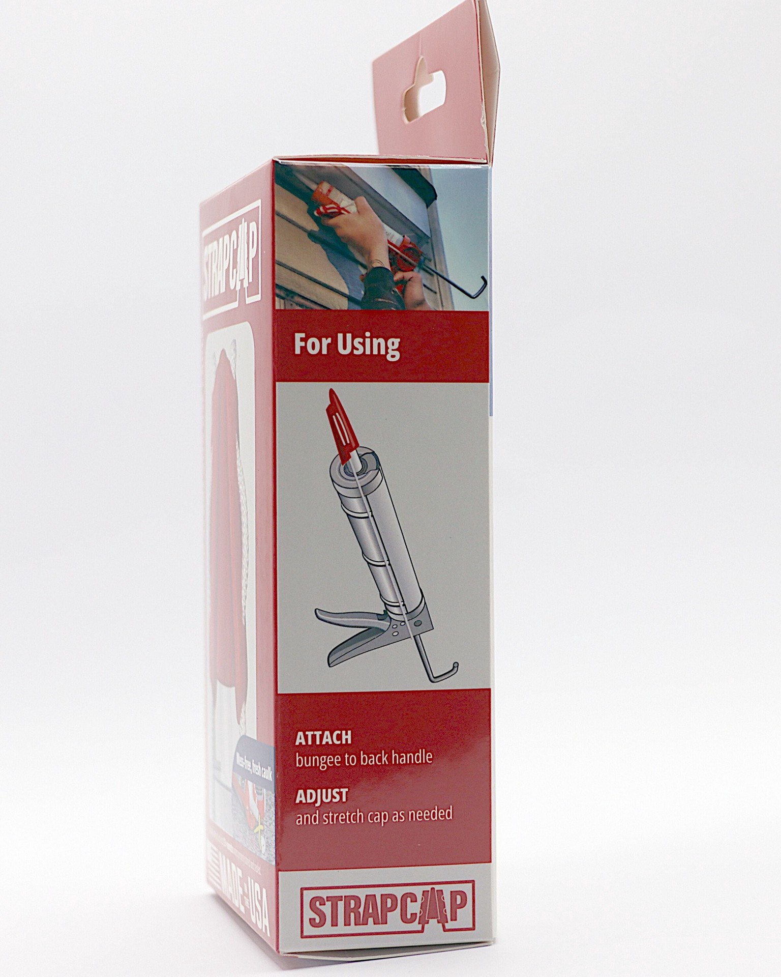 slide 6 of 6, StrapCap Caulk Plug - Easy Attachment for Caulking Gun, No Leaks or Spills, Quick and Easy to Use, 1 ct