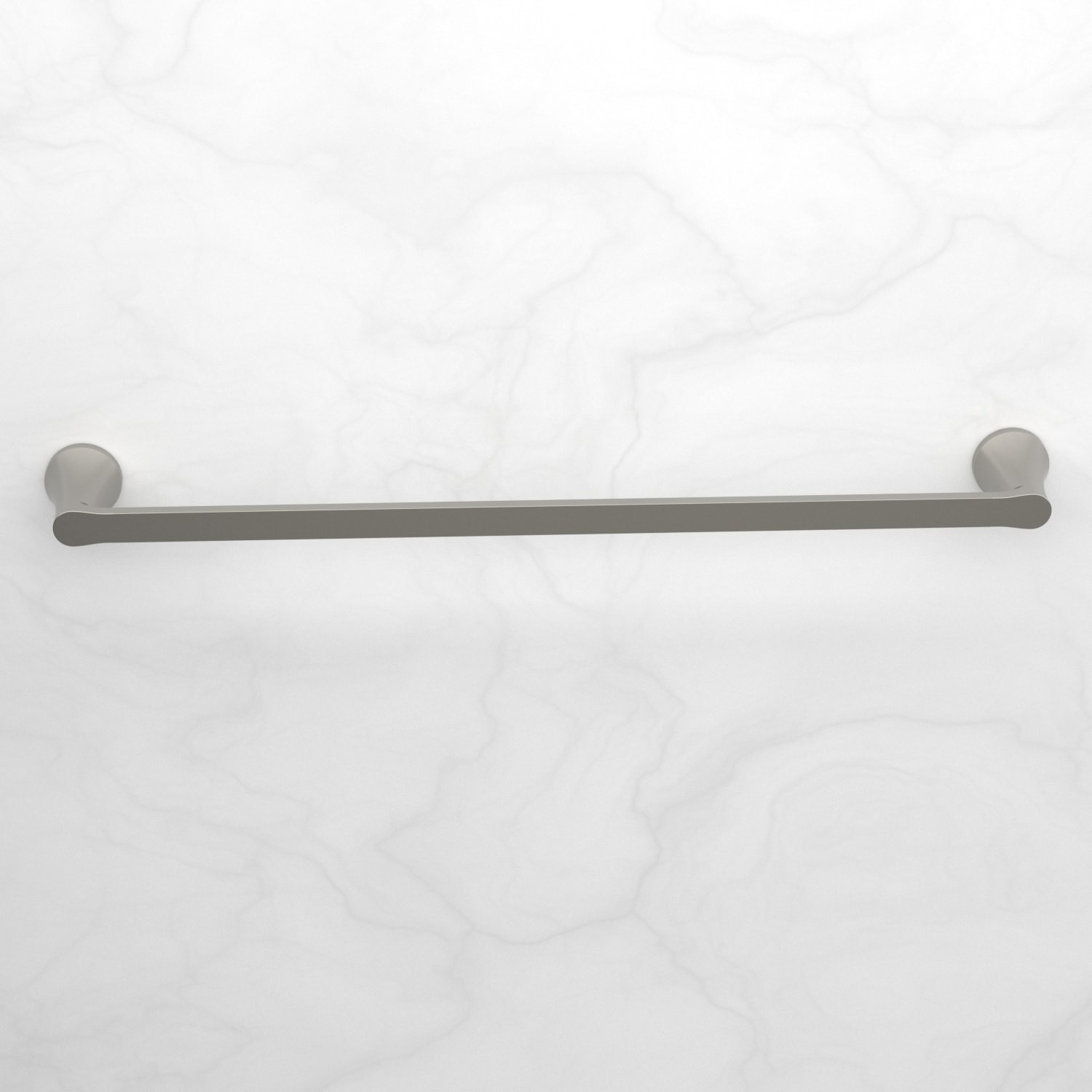 slide 3 of 5, allen + roth Candace 24-in Brushed Nickel Wall mount Single Towel Bar, 1 ct
