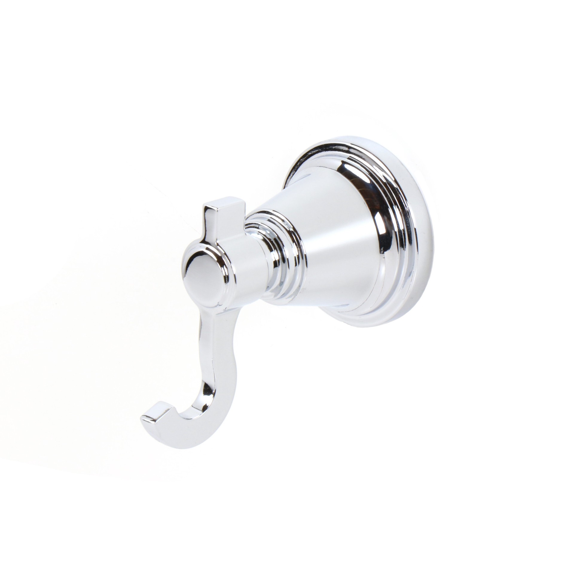 slide 1 of 5, allen + roth Townley Chrome Double -Hook Wall mount Towel Hook, 1 ct