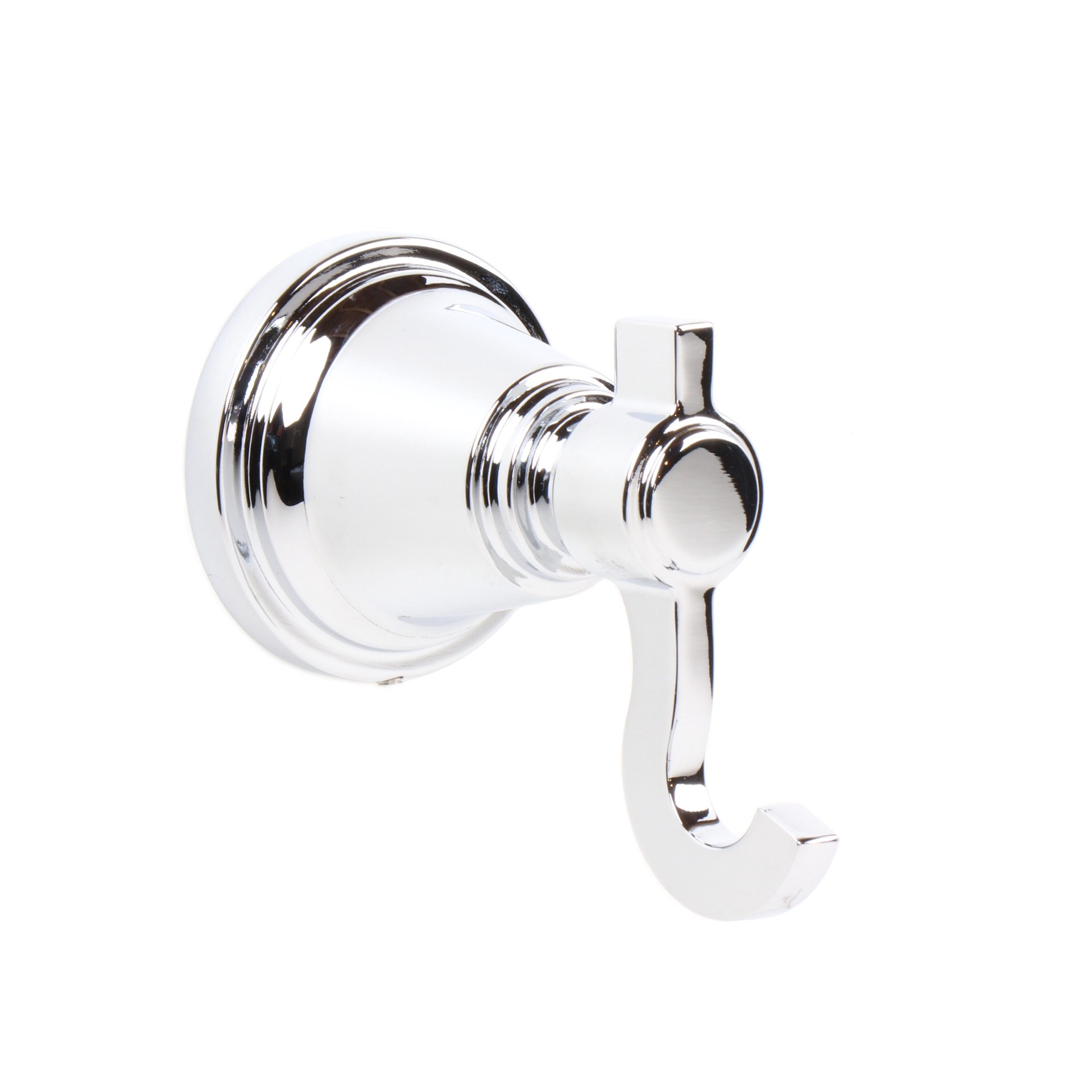 slide 4 of 5, allen + roth Townley Chrome Double -Hook Wall mount Towel Hook, 1 ct