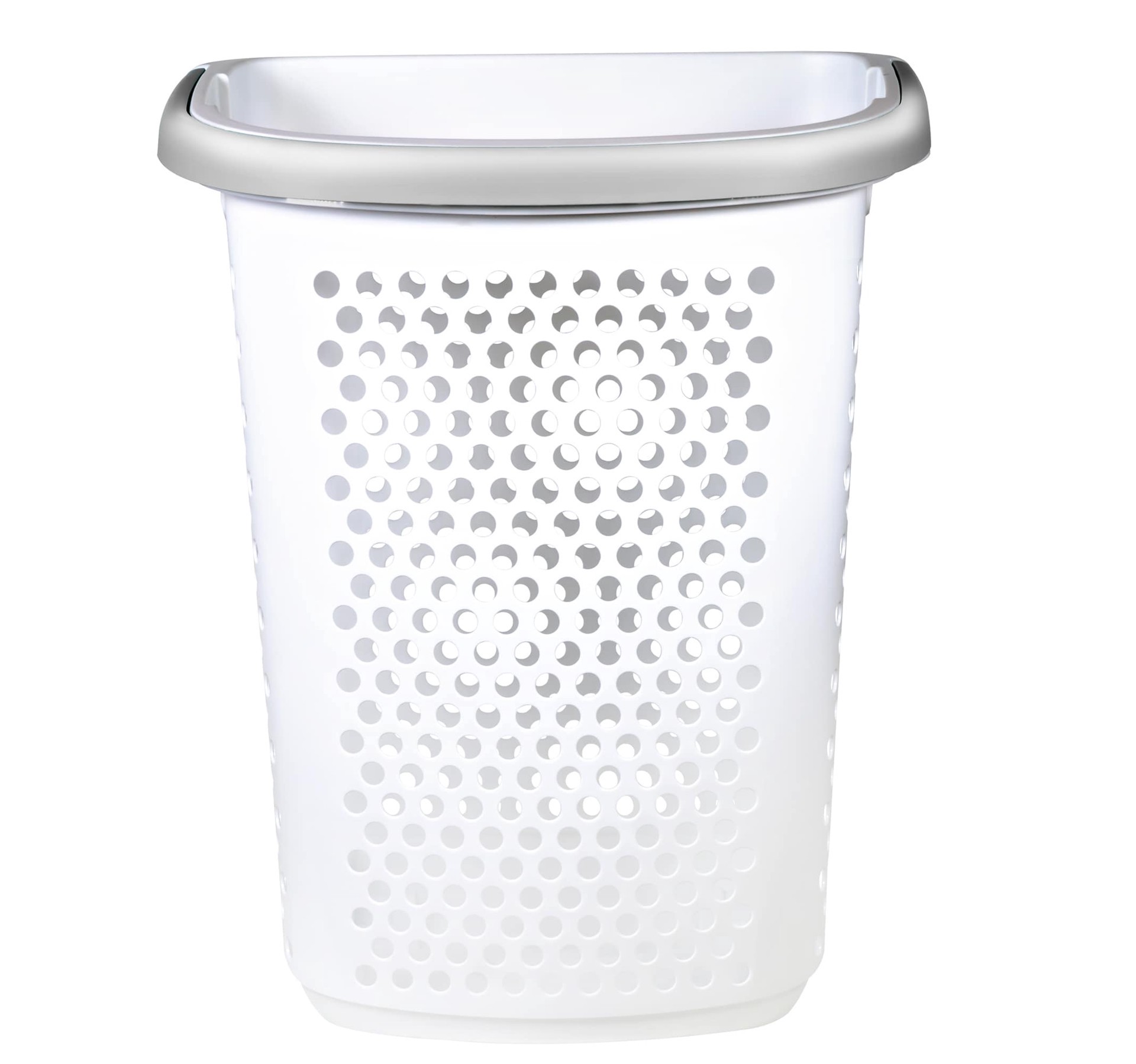 slide 2 of 6, Style Selections 2-Bushel White Plastic Laundry Hamper, 1 ct