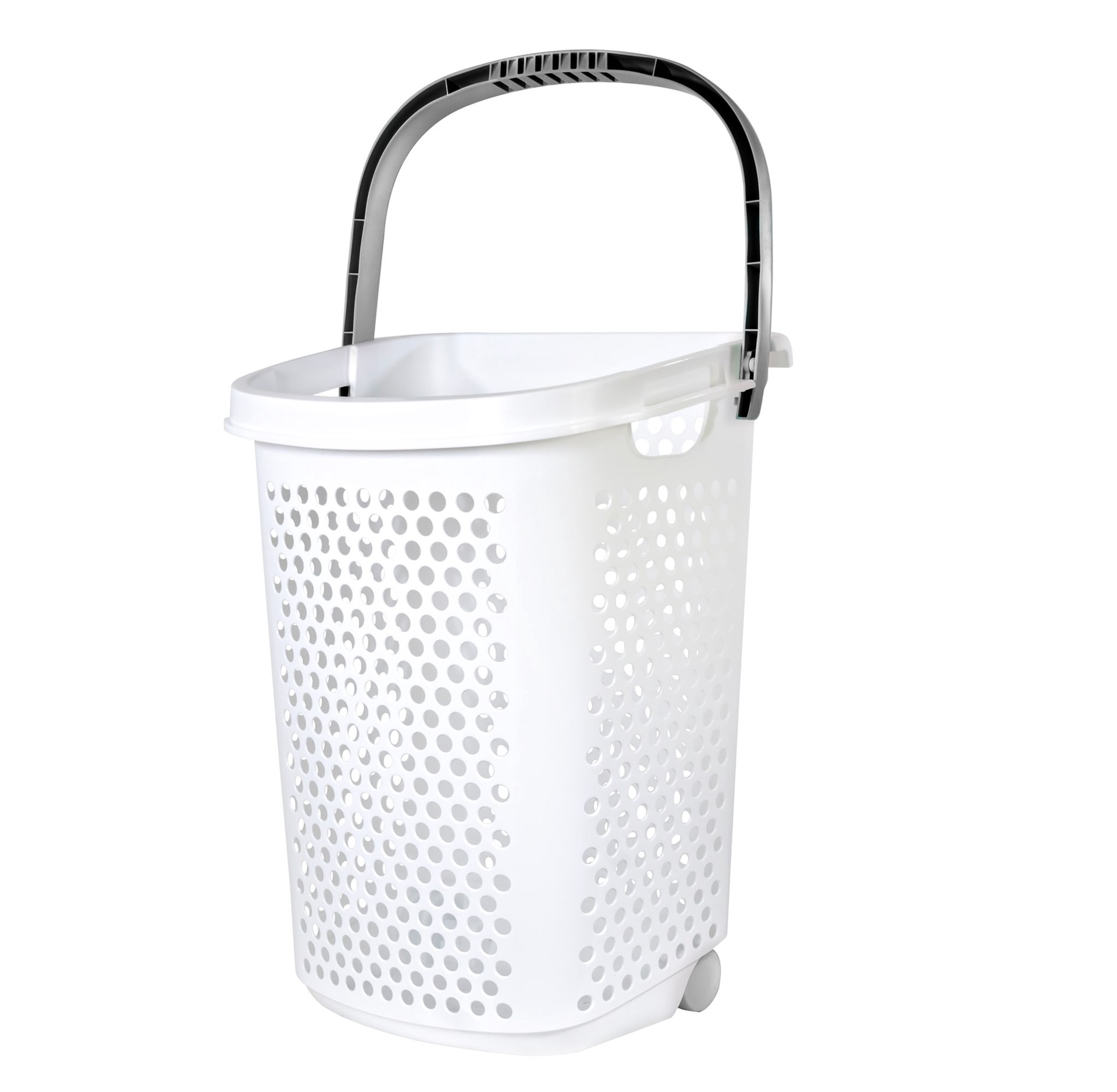 slide 3 of 6, Style Selections 2-Bushel White Plastic Laundry Hamper, 1 ct