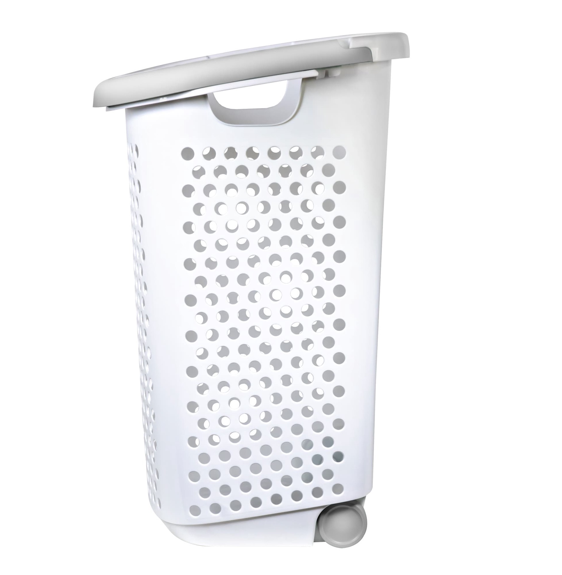 slide 4 of 6, Style Selections 2-Bushel White Plastic Laundry Hamper, 1 ct