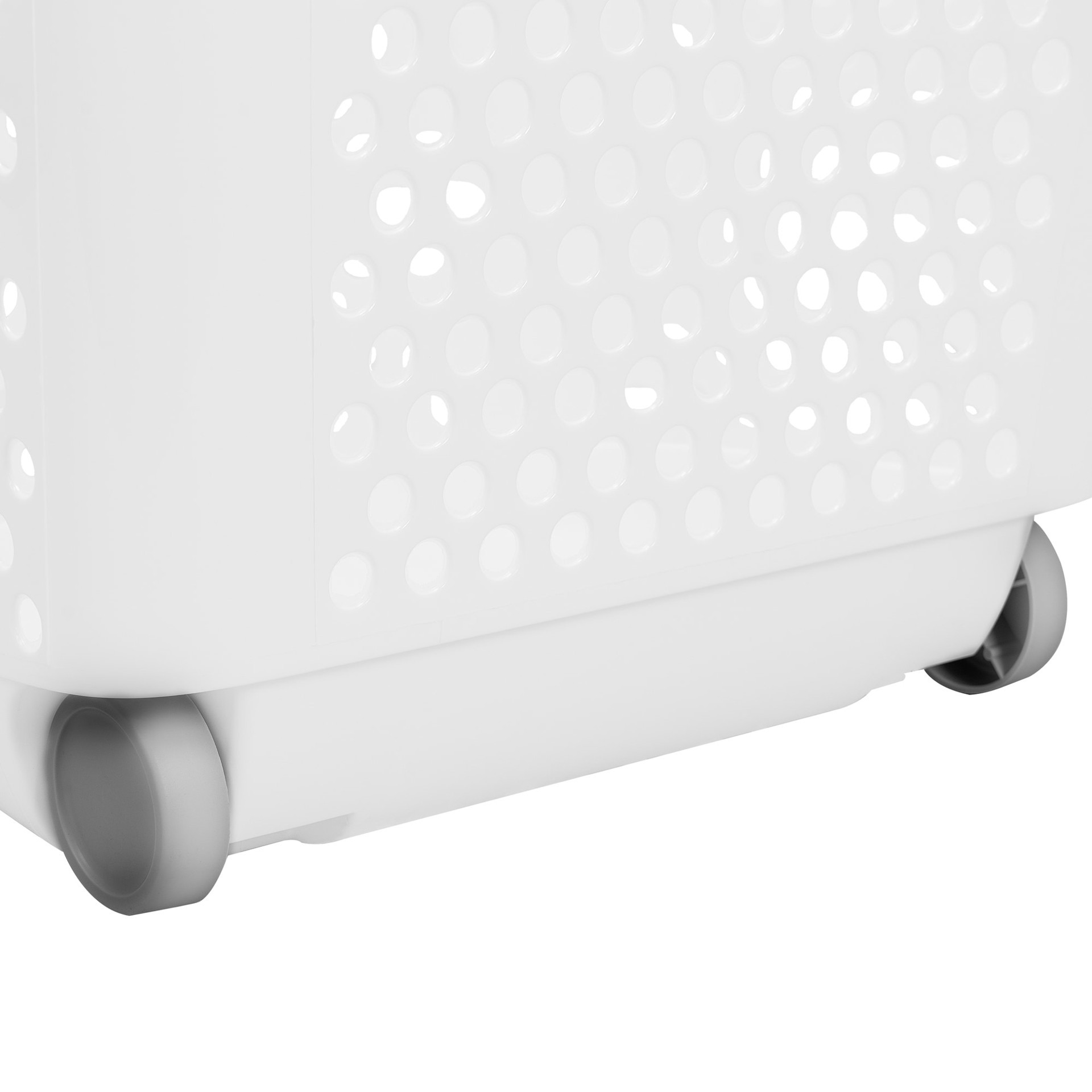 slide 6 of 6, Style Selections 2-Bushel White Plastic Laundry Hamper, 1 ct