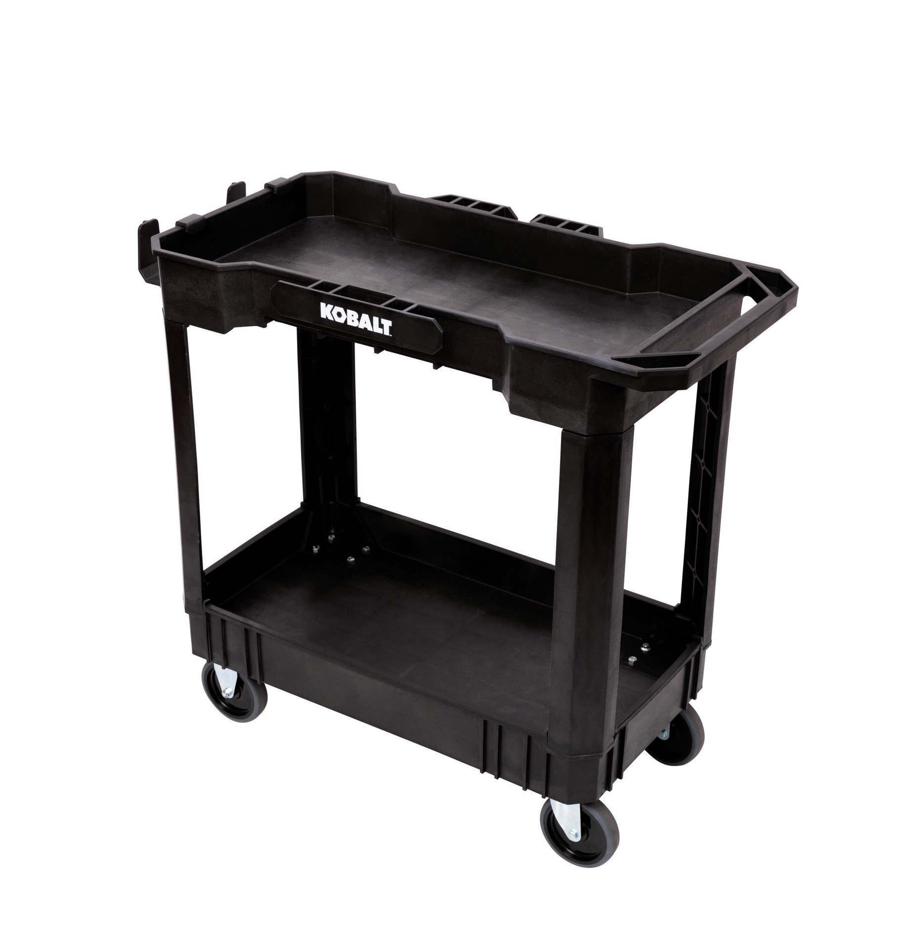 slide 4 of 6, Kobalt 32.6-in Shelf 500-lb Capacity Utility Cart, 1 ct