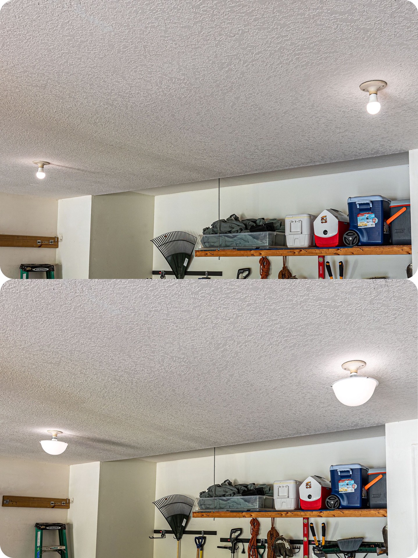 slide 5 of 6, EZ Shade 4-in x 9-in Bowl Matte Flush mount light shade (Clip-on Fitter), 1 ct