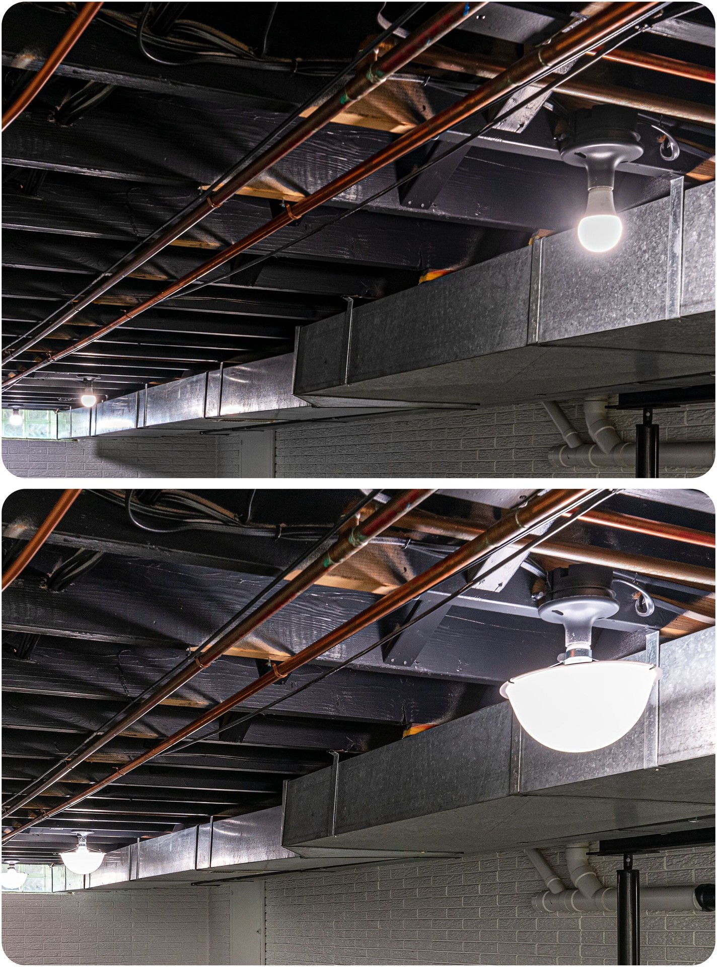 slide 6 of 6, EZ Shade 4-in x 9-in Bowl Matte Flush mount light shade (Clip-on Fitter), 1 ct