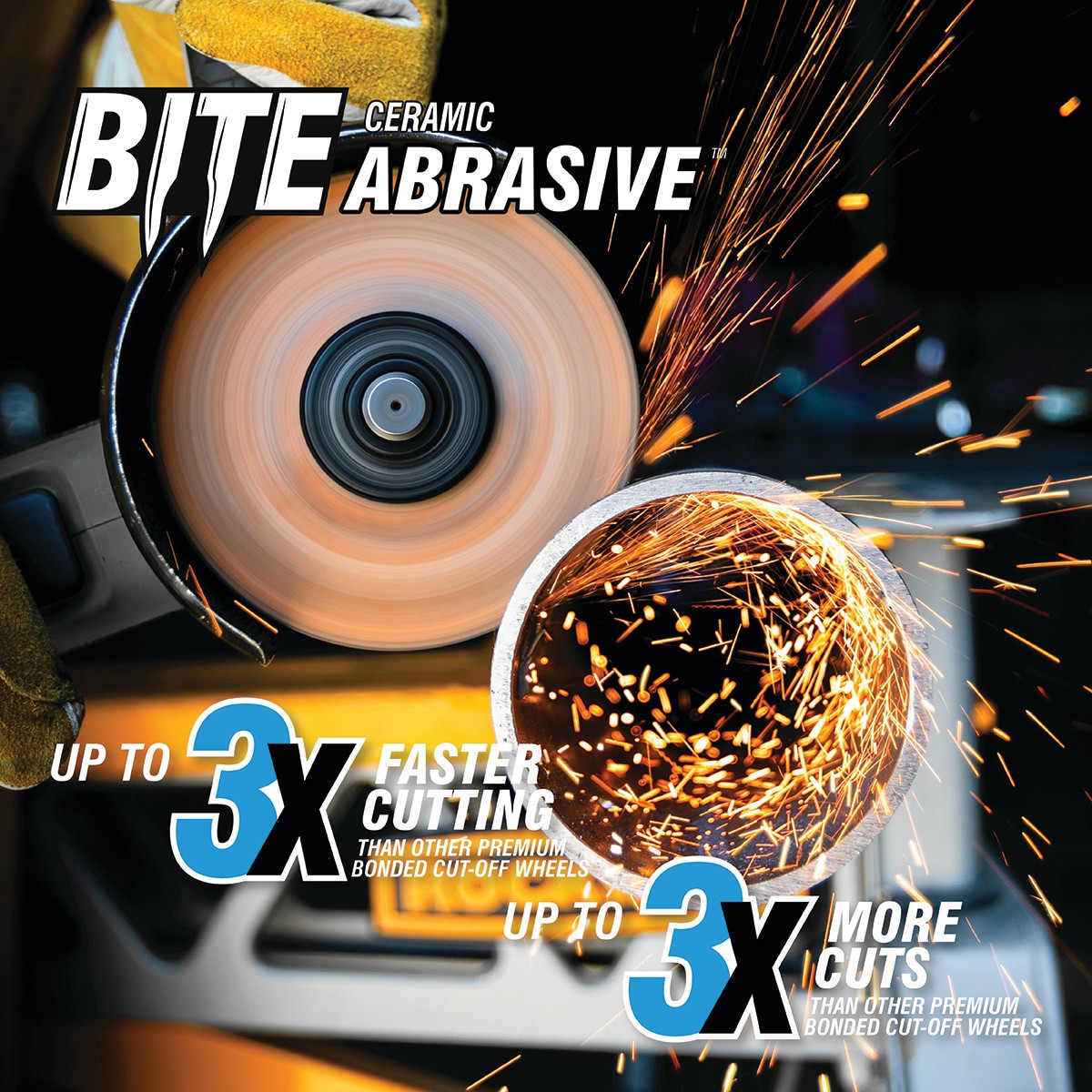 slide 2 of 6, Spyder Bite 4.5-in Ceramic Cut-off Wheel, 1 ct