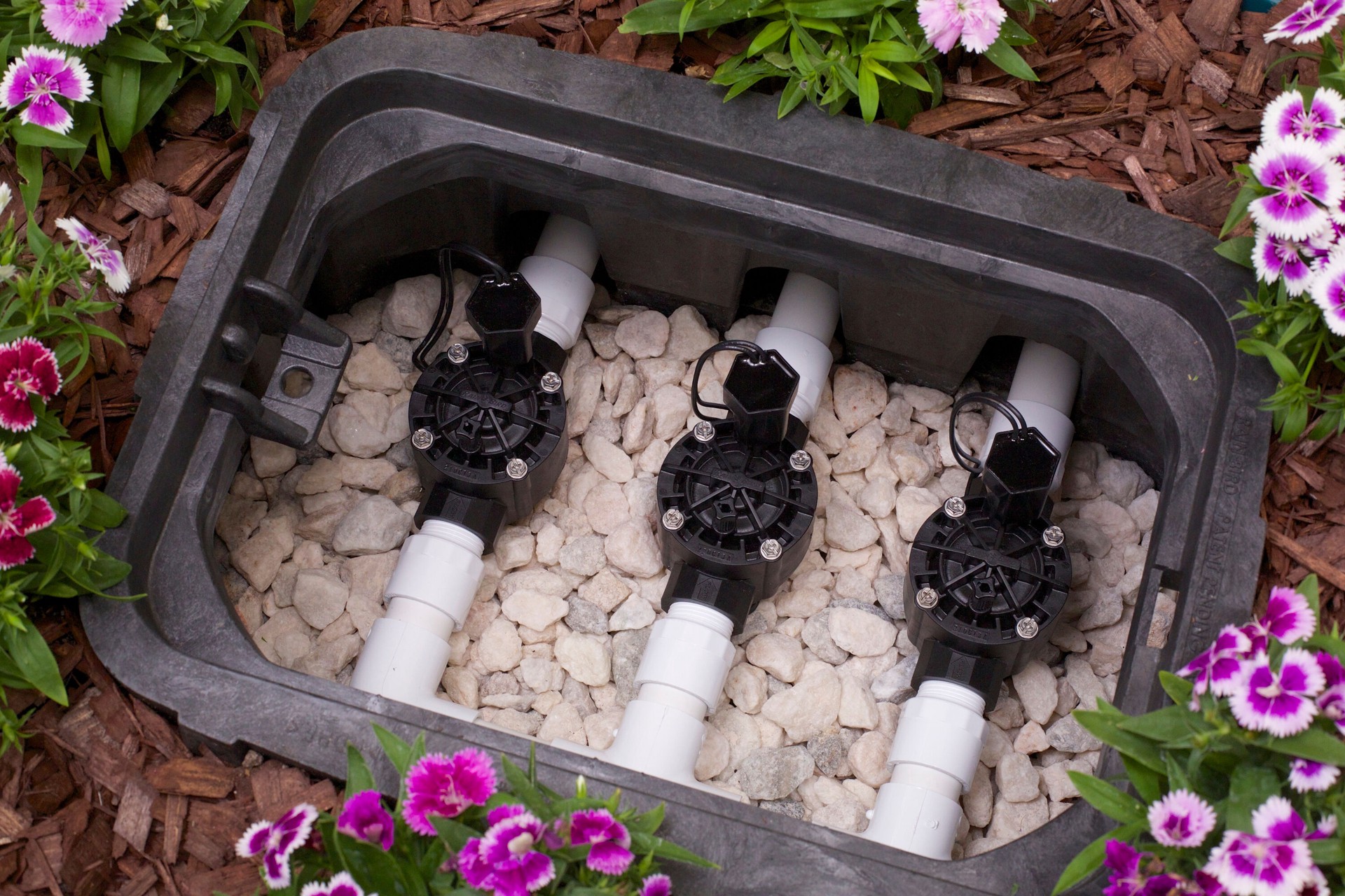 slide 2 of 4, Rain Bird 1-in Plastic Electric inline irrigation valve, 1 ct