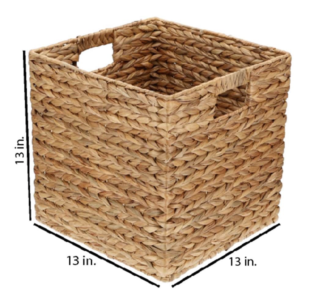 slide 6 of 6, allen + roth Large Natural Water hyacinth Decorative Basket, 1 ct