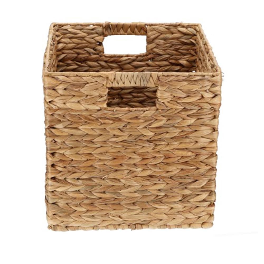 slide 1 of 6, allen + roth Large Natural Water hyacinth Decorative Basket, 1 ct