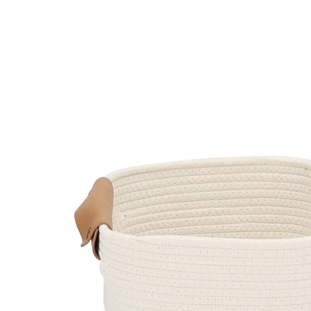 slide 2 of 6, Origin 21 Medium Cream Polypropylene Decorative Basket, 1 ct