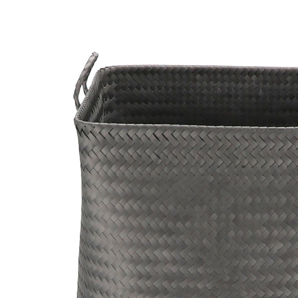 slide 2 of 6, Origin 21 Large Black Polyethylene Decorative Basket, 1 ct
