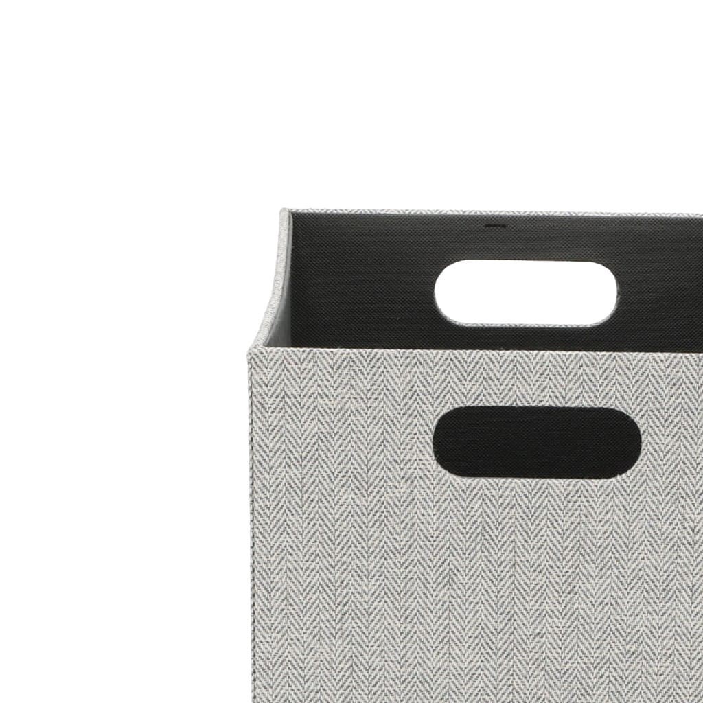 slide 2 of 6, allen + roth Small Gray Fabric Decorative Bin, 1 ct