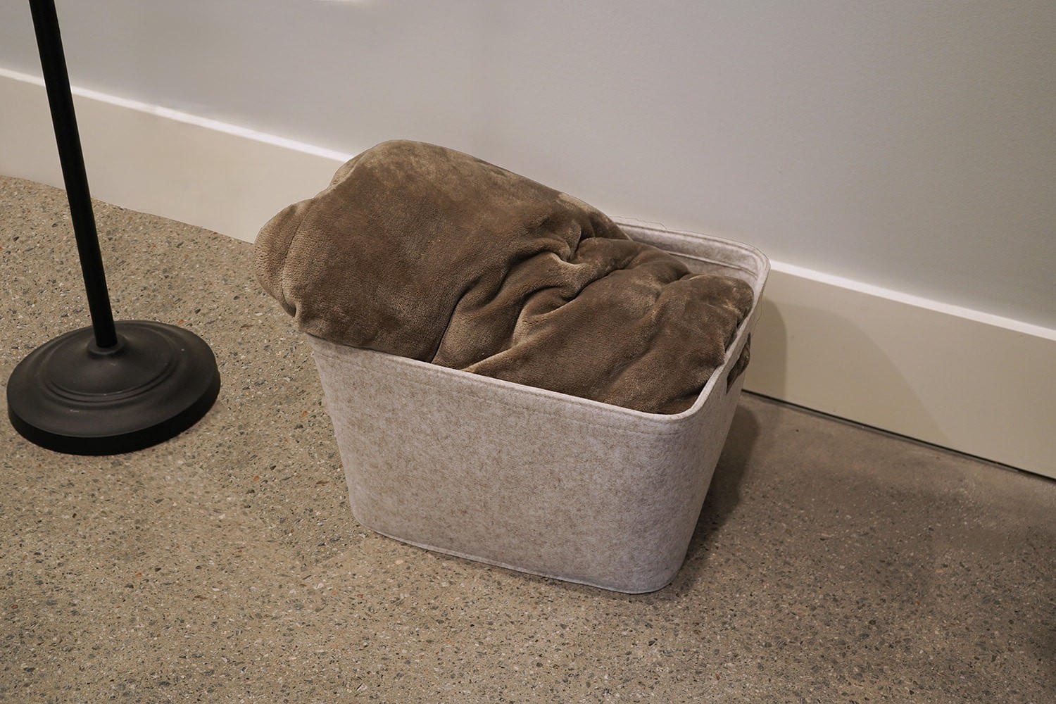 slide 3 of 6, Origin 21 Large Gray Polyester Decorative Bin, 1 ct