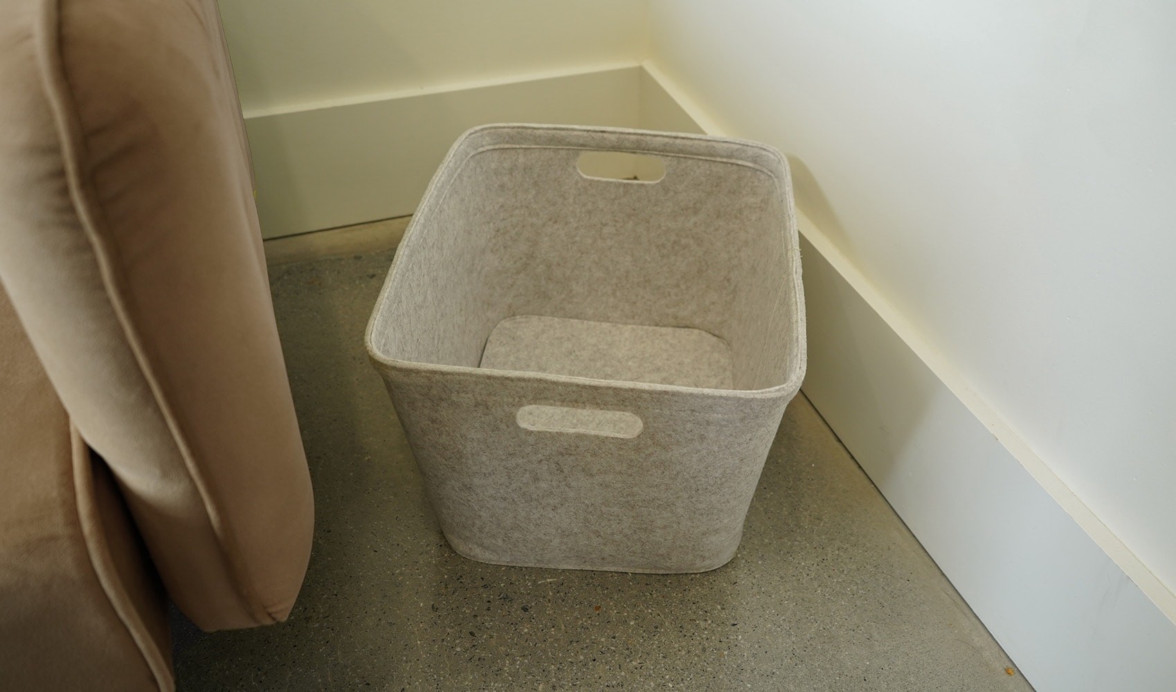 slide 4 of 6, Origin 21 Large Gray Polyester Decorative Bin, 1 ct