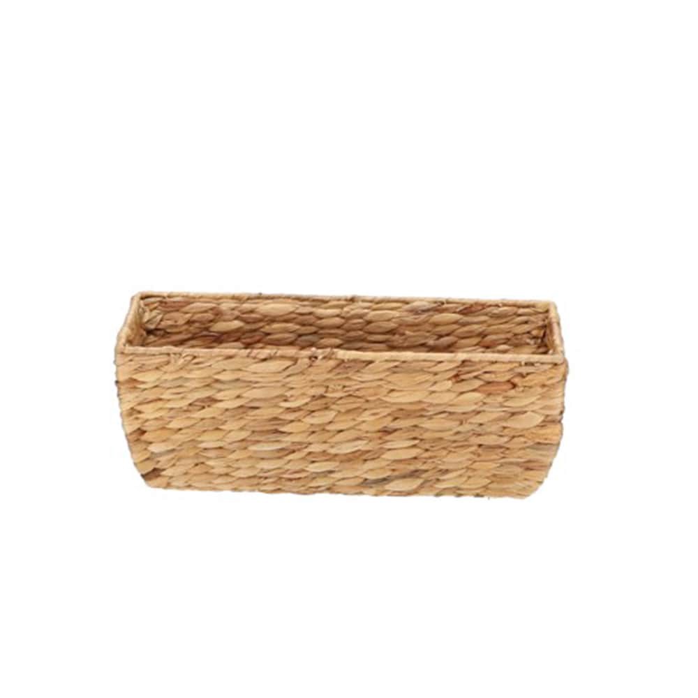 slide 1 of 6, allen + roth Small Natural Water hyacinth Decorative Basket, 1 ct
