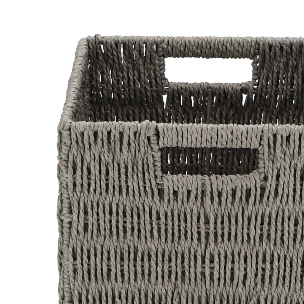 slide 2 of 6, allen + roth Large Gray Paper Decorative Basket, 1 ct