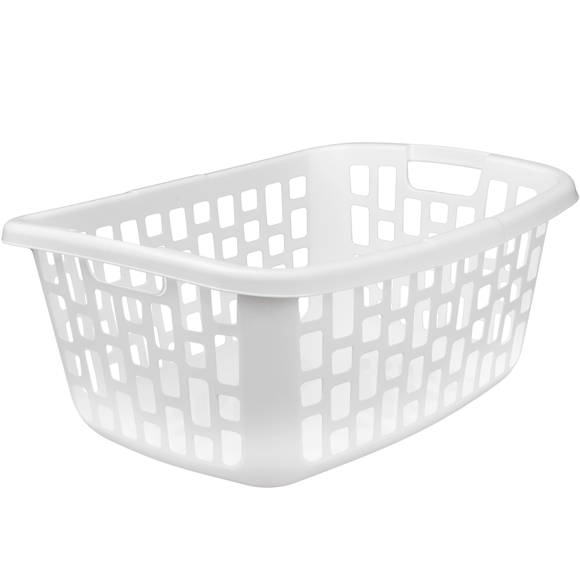 slide 2 of 6, Style Selections 1.25-Bushel White Plastic Laundry Basket, 1 ct