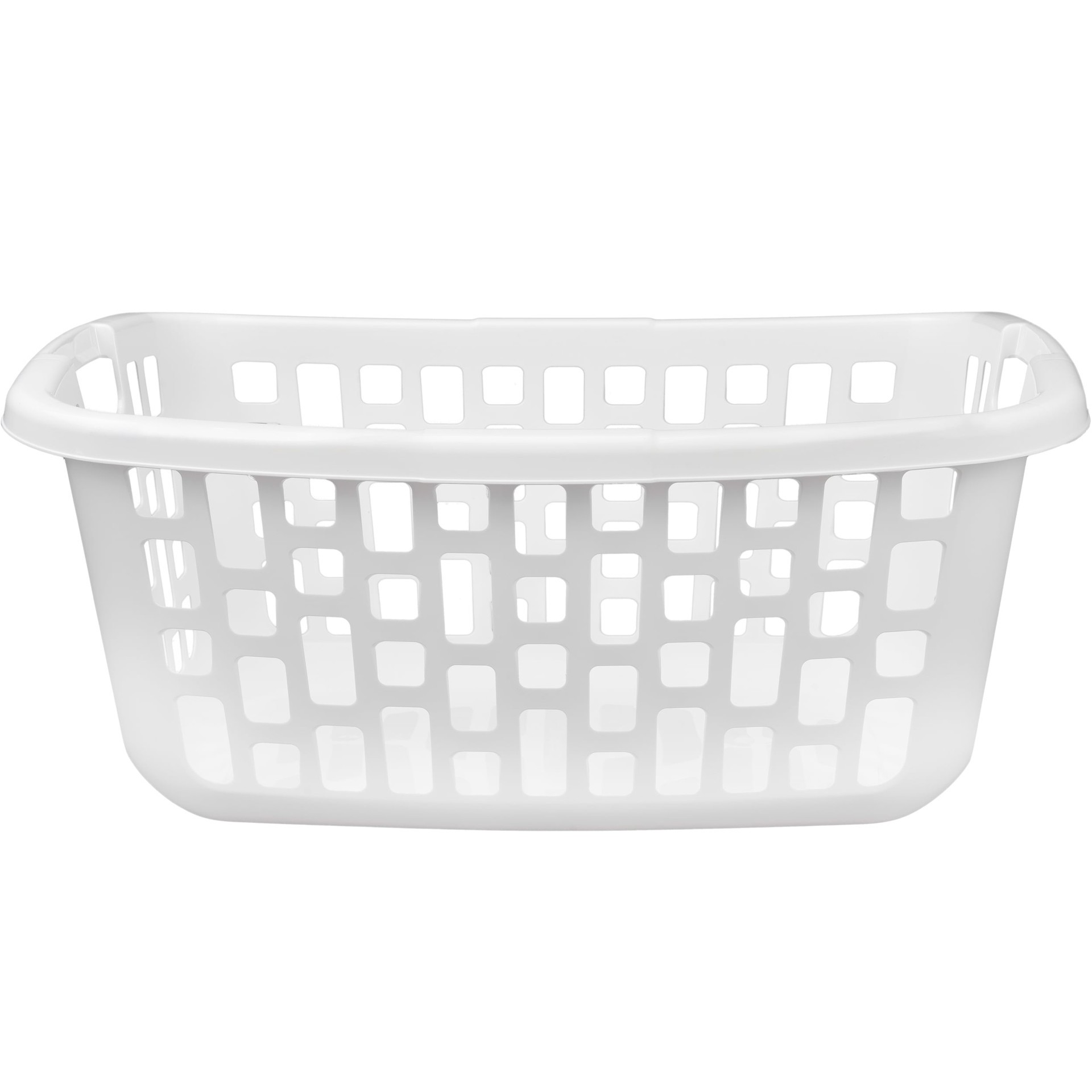 slide 3 of 6, Style Selections 1.25-Bushel White Plastic Laundry Basket, 1 ct
