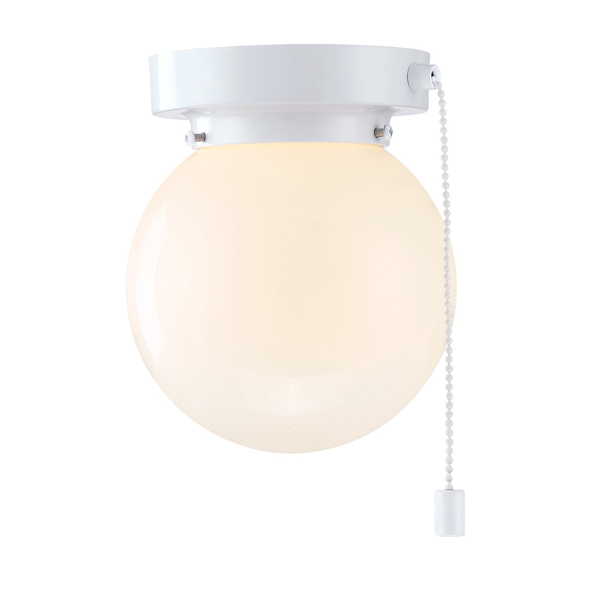 slide 5 of 6, Project Source 2 -Light 5.78-in Gloss White Flush Mount Light 2 -Pack, 1 ct