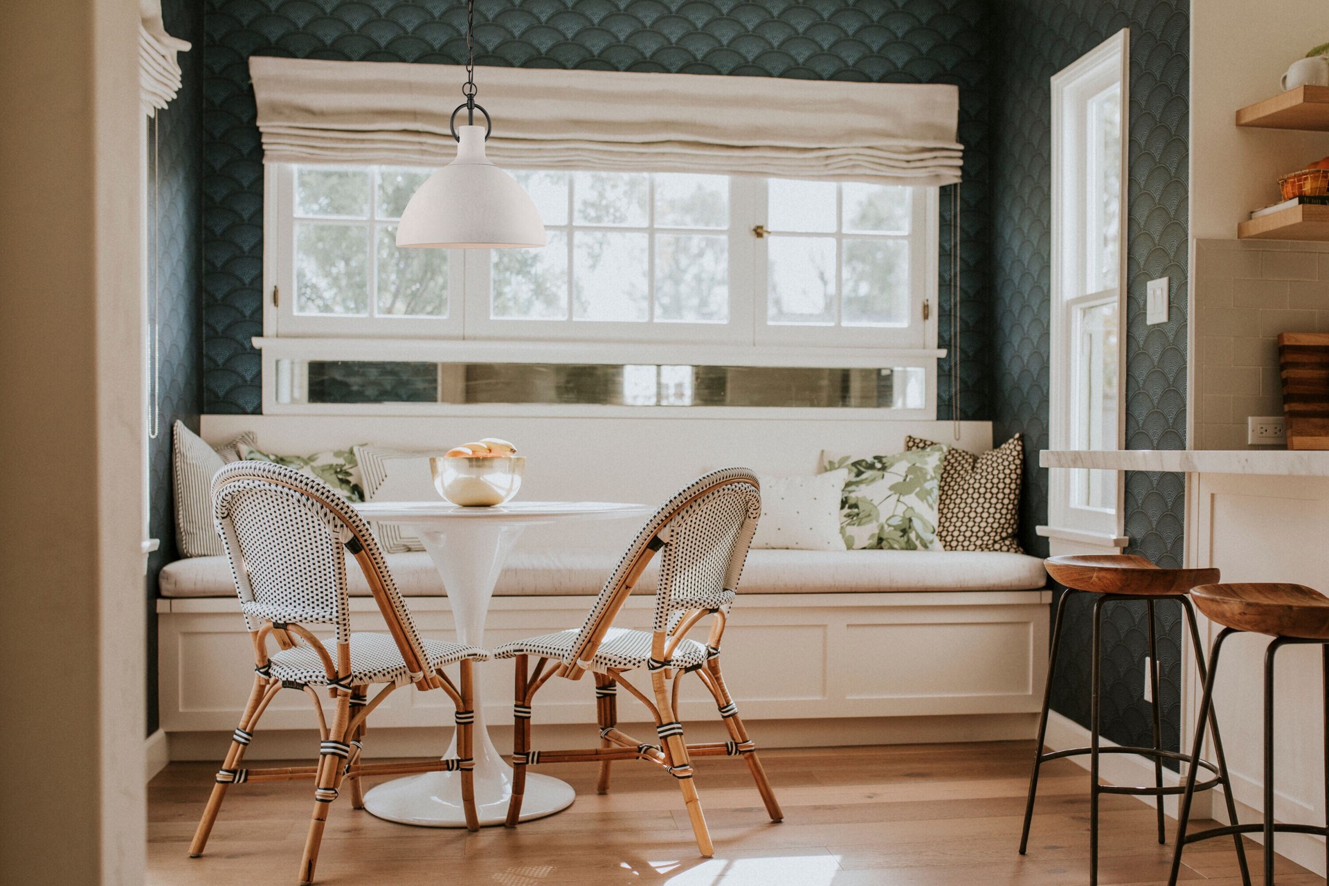 slide 3 of 6, allen + roth Dartwell 1 -Light black Modern/contemporary Dome Small Hanging Pendant light, 1 ct