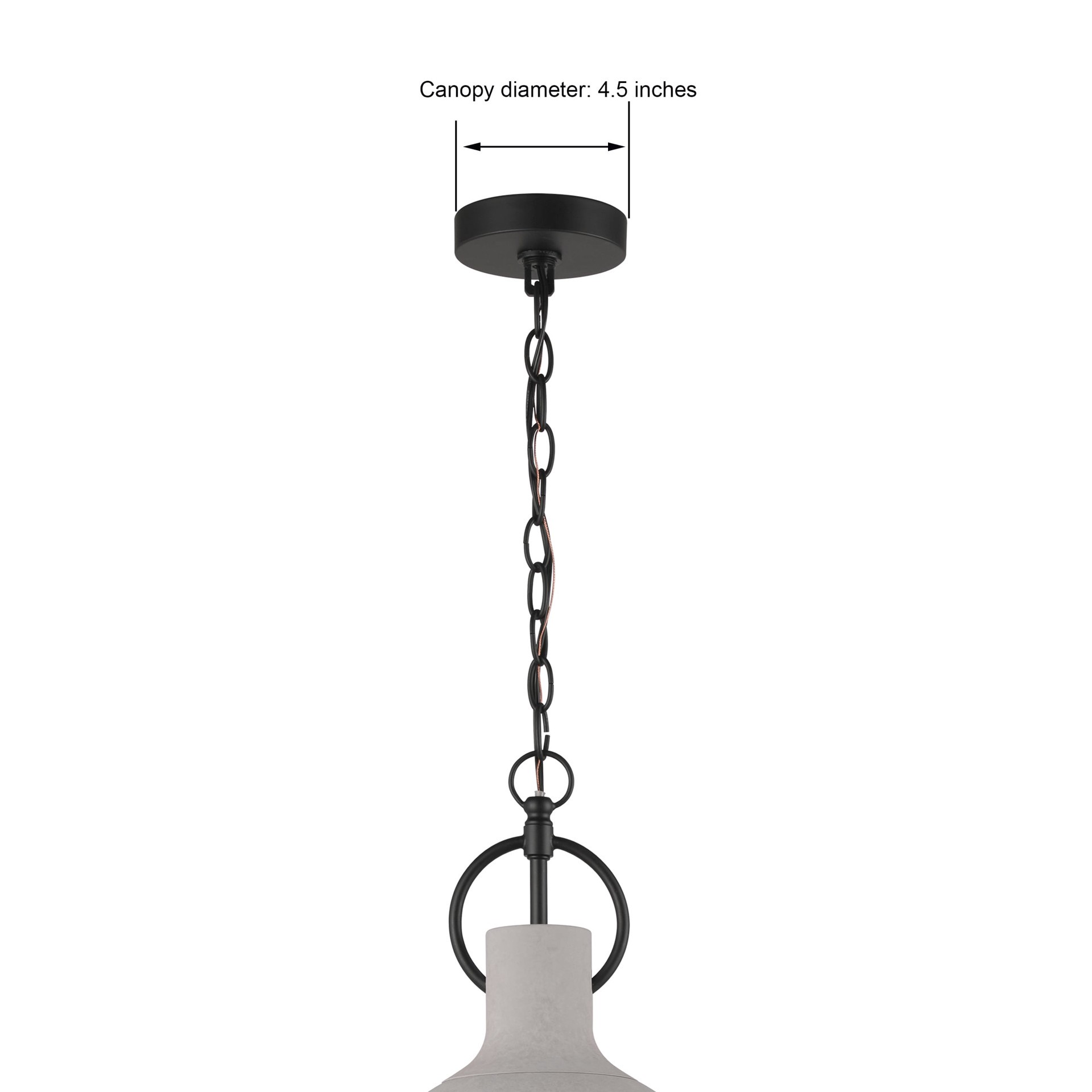 slide 6 of 6, allen + roth Dartwell 1 -Light black Modern/contemporary Dome Small Hanging Pendant light, 1 ct