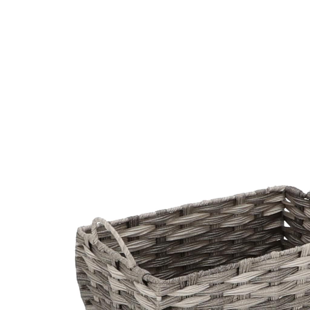 slide 2 of 6, allen + roth Small Gray Polyethylene Decorative Basket, 1 ct