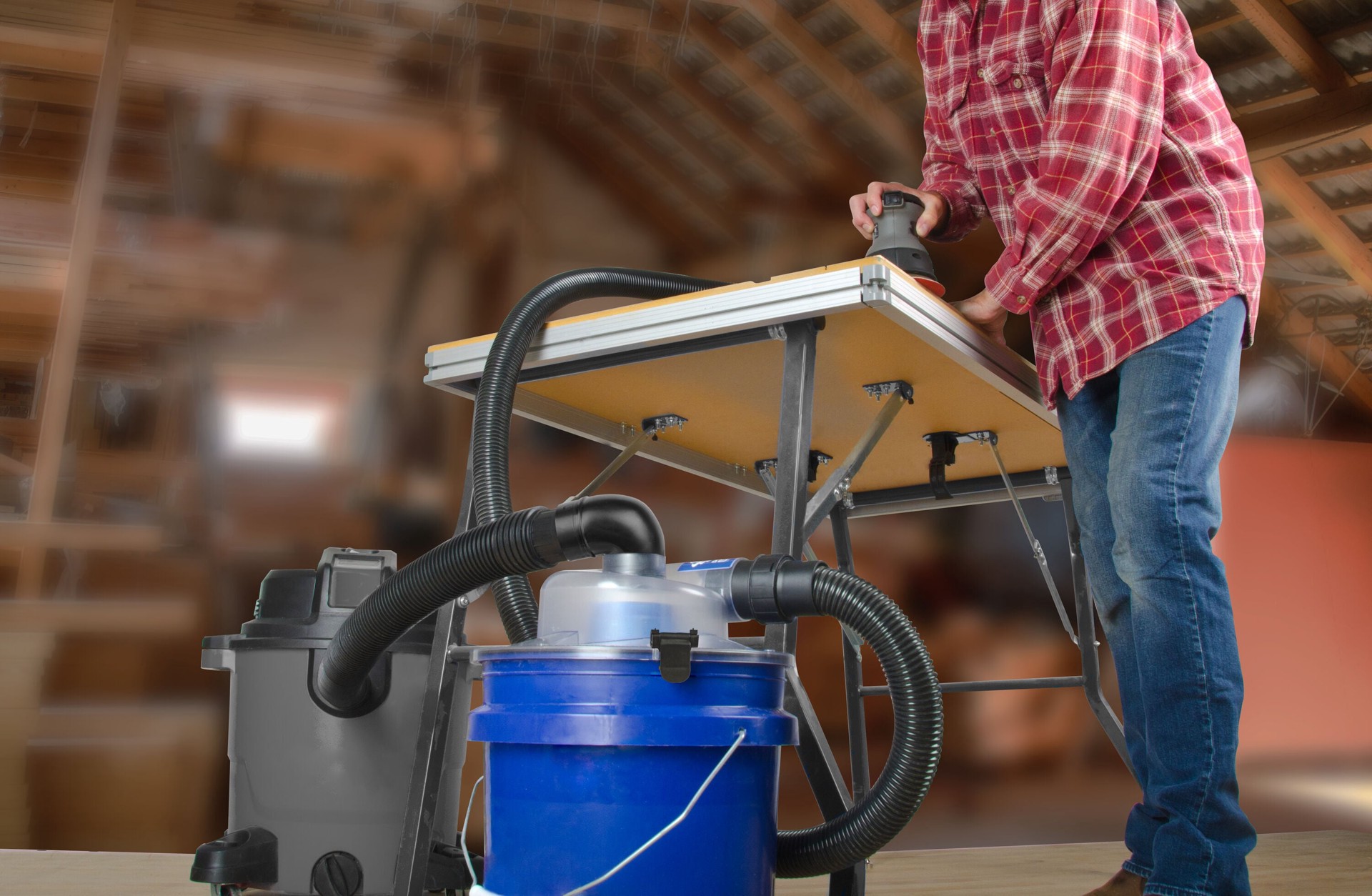 slide 3 of 6, Oneida Air Systems Dust Deputy Low-Pro Plus Dust separator kit, 1 ct