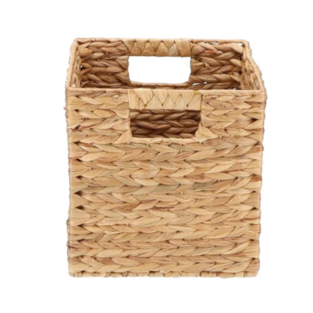 slide 1 of 6, allen + roth Medium Natural Water hyacinth Decorative Basket, 1 ct