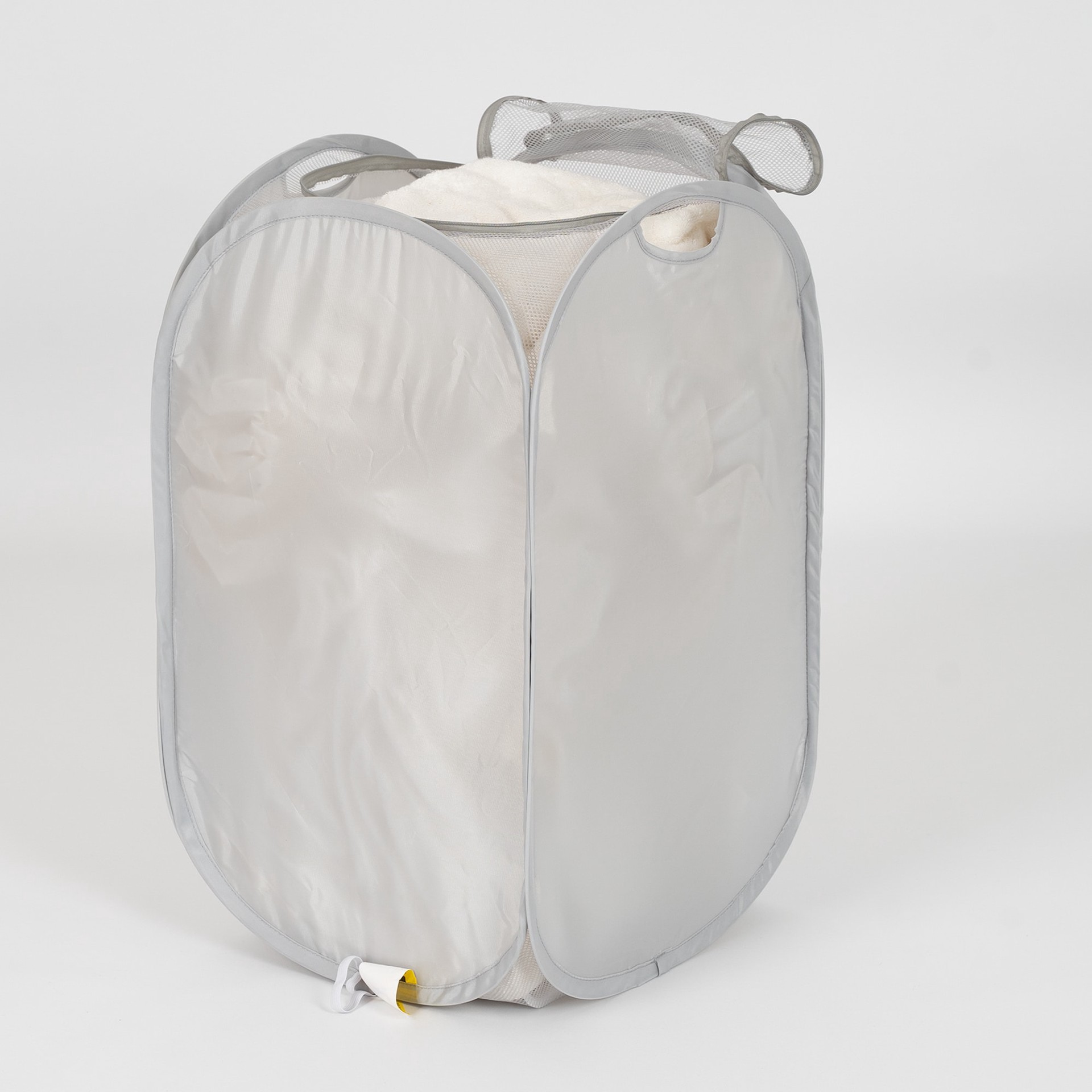 slide 3 of 6, Style Selections Gray Polyester Laundry Hamper, 1 ct