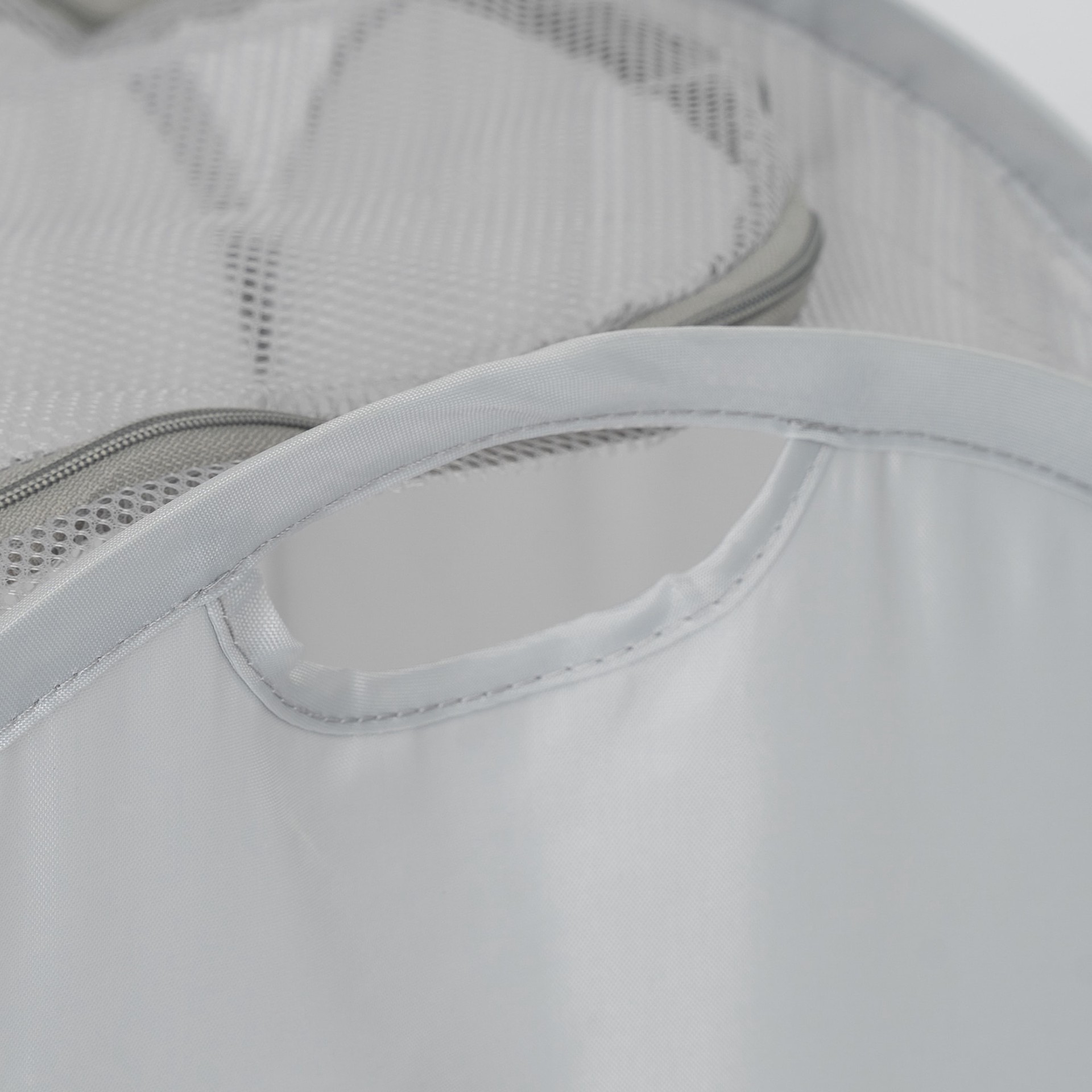 slide 6 of 6, Style Selections Gray Polyester Laundry Hamper, 1 ct