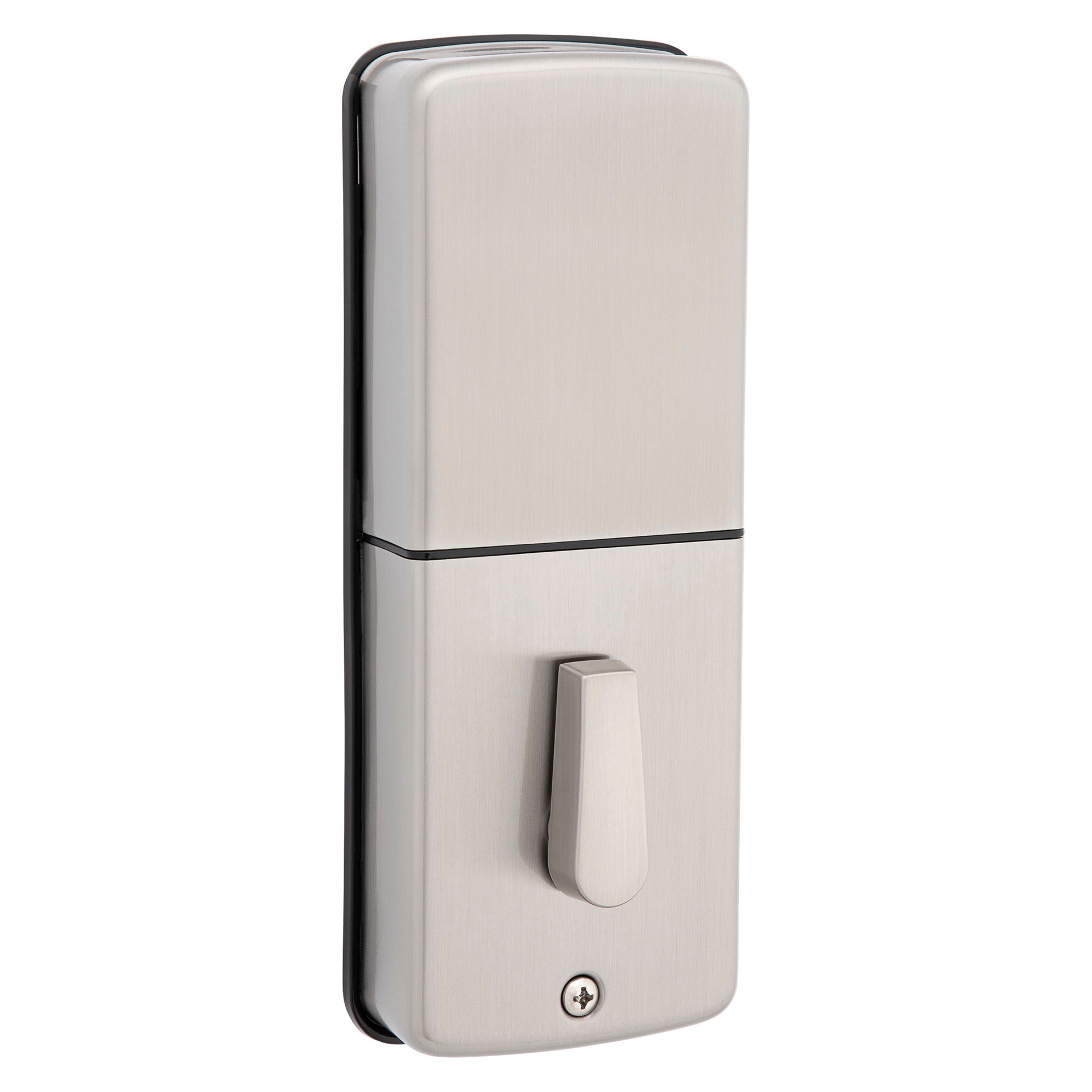 slide 4 of 6, RELIABILT Bragg Satin Nickel Keypad Electronic Deadbolt Lock, 1 ct