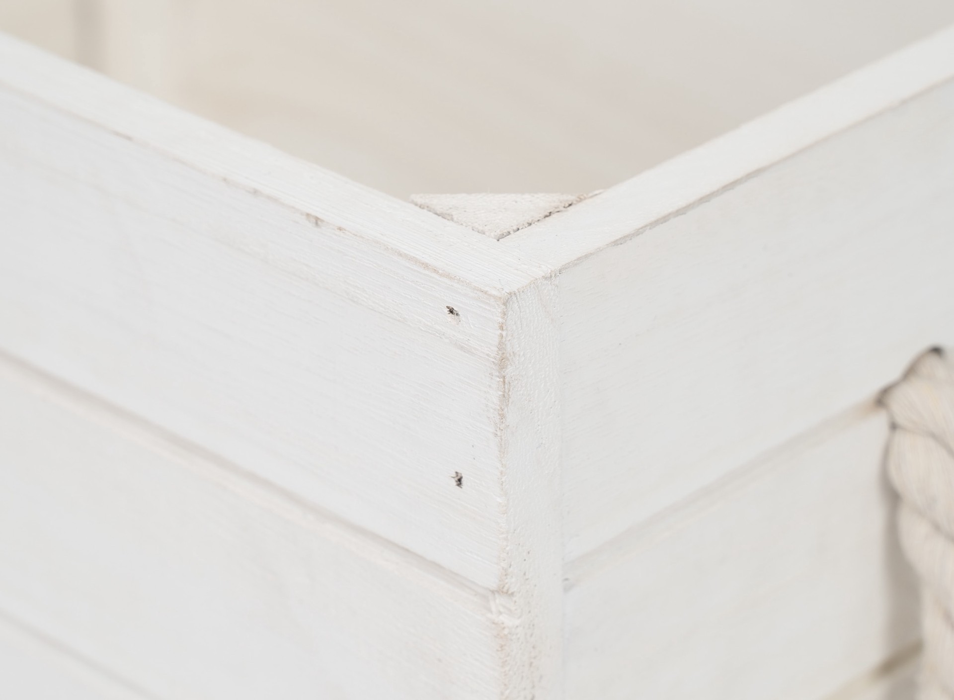 slide 6 of 6, allen + roth Medium wash white Wood Basket, 1 ct