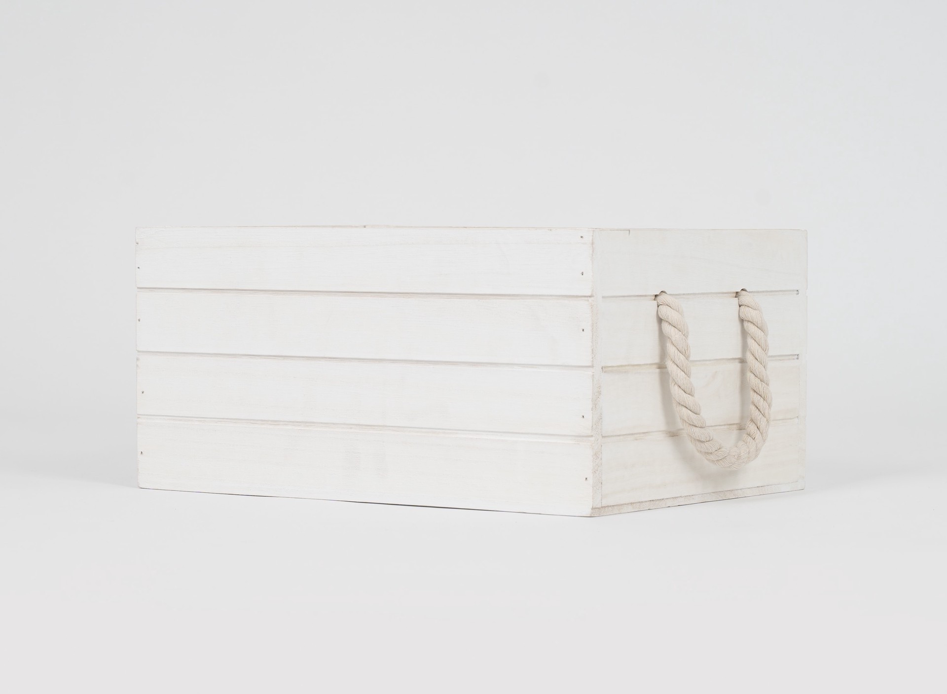 slide 1 of 6, allen + roth Medium wash white Wood Basket, 1 ct