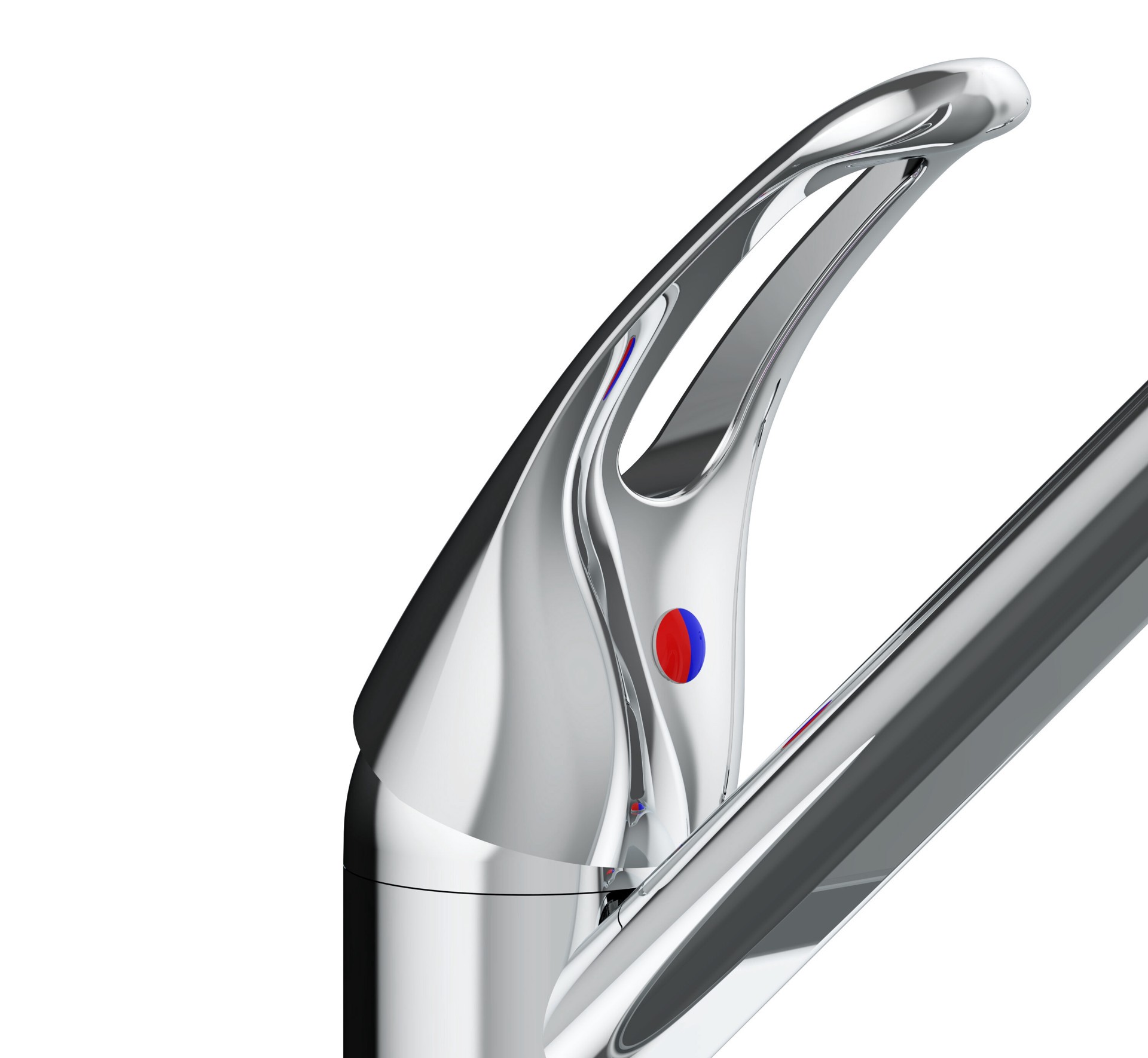 slide 4 of 6, Project Source Wakebridge Polished chrome Single Handle Deck-mount Kitchen Faucet (Includes Deck Plate), 1 ct