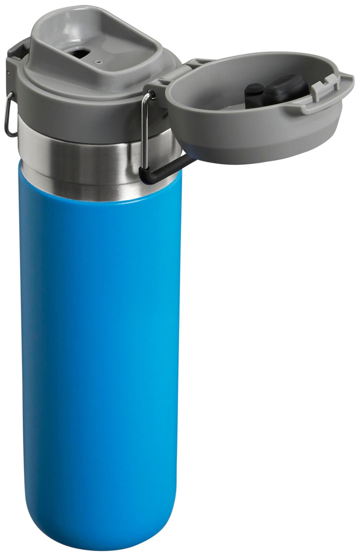 slide 2 of 2, Stanley Quick Flip Go Bottle 24 -fl oz Stainless steel Insulated Water bottle - Azure, 1 ct